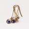 Vintage Lapis Lazuli Earrings in 18k Yellow Gold, 1970s, Image 3