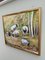 Ovejas pastando, años 50, óleo sobre lienzo, enmarcado, Imagen 2