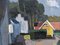 View of Houses, 1950s, Oil on Canvas, Framed 4