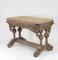 Antique English Bleached Carved Oak Hall Centre Table with Drawer, 1890s 11