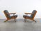 GE-290 Easy Chairs in Oak by Hans J. Wegner for Getama, 1960s, Set of 2 3