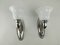 Art Deco Chrom-Plated Wall Lights, 1930s, Set of 2 1