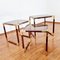 Mid-Century Italian Nesting Tables in Brass and Briarwood, 1965, Set of 3 7