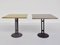 Small Yellow Outdoor Tables in Aluminum, 1950 1