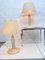 Hollywood Regency Lamps with Glass Base, 1970s, Set of 2 7