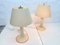 Hollywood Regency Lamps with Glass Base, 1970s, Set of 2 5