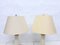 Hollywood Regency Lamps with Glass Base, 1970s, Set of 2 3