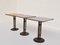 Petites Tables d'Extérieur Vintage en Aluminium Anodisé Jaune, Gris, 1950s, Set de 3 2