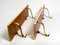 Large Italian Shelves in Wood and Goatskin in Beige from Aldo Tura, 1960s, Set of 2, Image 13