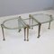 Vintage German Forged Bronze and Cast Glass Tables, 1980s, Set of 3, Image 2