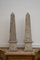 Obeliscos de mármol fosilizado, 1900. Juego de 2, Imagen 1