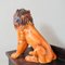 Esculturas decorativas de leones portugueses de cerámica, años 70. Juego de 2, Imagen 7