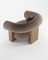 Fauteuil Cassette Moderne en Boucle Taupe par Collector Studio 2