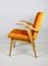 Easy Chair Orange et Jaune attribué à Mieczyslaw Puchala, 1970s 9