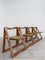Italian Trieste Straw Chairs by Pierangela D'Aniello and Aldo Jacober for Bazzani, 1960s, Set of 4 2