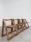 Italian Trieste Straw Chairs by Pierangela D'Aniello and Aldo Jacober for Bazzani, 1960s, Set of 4, Image 2