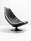 Black Leather F585 Swivel Lounge Chair by Geoffrey Harcourt for Artifort, 1970s 1