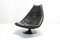 Fauteuil Pivotant F585 en Cuir Noir par Geoffrey Harcourt pour Artifort, 1970s 3