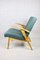 Blue Tweed Easy Armchair attributed to Mieczyslaw Puchala, 1970s, Image 8
