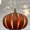 Scandinavian Ufo Mushroom Pendant Lamp in Wood Veneer, 1970s 19