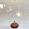 Scandinavian Ufo Mushroom Pendant Lamp in Wood Veneer, 1970s, Image 8