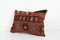Turkish Tribal Organic Wool Oushak Outdoor Rug Cushion Covers in Brick Red, 2010s 2