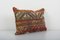 Lumbar Rug Cushion Cover in Faded Brick Red, 2010s 3