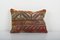 Lumbar Rug Cushion Cover in Faded Brick Red, 2010s, Image 1