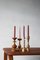 Scandinavian Wooden Candleholders, Set of 4 3