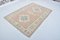 Modern Handmade Faded Pink & Beige Rug 5