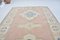 Modern Handmade Faded Pink & Beige Rug, Image 2