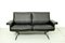 Schwarzes Mid-Century Modell DS31 2-Sitzer Ledersofa von De Sede, 1970er 13