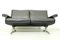 Mid-Century Black Leather Model DS31 2-Seat Sofa by De Sede, 1970s, Image 6