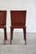 Italian Red Leather Dining Chairs by Mario Bellini, 1980s, Set of 6, Image 6