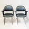 Mid-Century Italian Chairs in Steel & Synthetic Fabric, 1950s, Set of 2 4