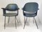 Mid-Century Italian Chairs in Steel & Synthetic Fabric, 1950s, Set of 2 9