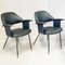 Mid-Century Italian Chairs in Steel & Synthetic Fabric, 1950s, Set of 2 12
