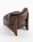 Modern Tobo Armchair in Leather and Oak by Collector Studio 4
