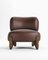 Modern Tobo Armchair in Leather and Oak by Collector Studio 1