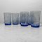 Blue Drinking Glasses, Japan, 1940s, Set of 6, Image 7