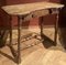 Antique 18th Century Italian Rustic Baroque Wooden Side Table with Turned Legs, Image 1