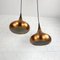 Danish Copper Orient Pendant Lamps by Jo Hammerborg for Fog & Mørup, 1960s, Set of 2 6