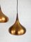 Danish Copper Orient Pendant Lamps by Jo Hammerborg for Fog & Mørup, 1960s, Set of 2 8