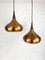 Danish Copper Orient Pendant Lamps by Jo Hammerborg for Fog & Mørup, 1960s, Set of 2, Image 1