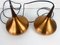 Danish Copper Orient Pendant Lamps by Jo Hammerborg for Fog & Mørup, 1960s, Set of 2 12