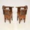 Antique Inlaid Syrian Damascus Armchairs, 1910s, Set of 2 3