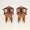 Antique Inlaid Syrian Damascus Armchairs, 1910s, Set of 2 2