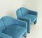 PS142 Armchair in Blue Nubuck Leather by Eugenio Gerli for Tecno, 1960s 4