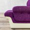 Purple Fabric Armchairs & White Plastic Body attributed to Guarnacci, Padovano and Vagnoni for 1P, 1970s, Set of 2, Image 5