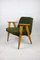 Olive Boucle Armchair attributed to Joseph Chierowski, 1970s, Image 8